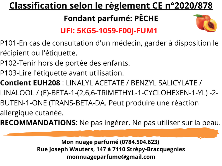 Fondant individuel "PÊCHE"
