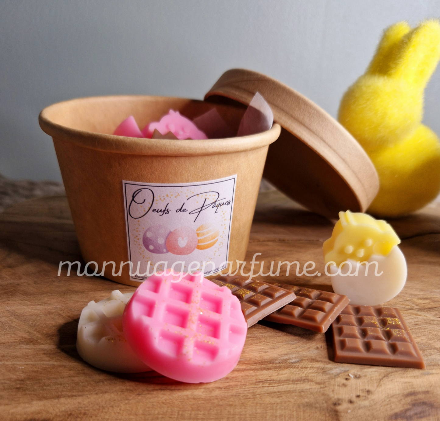 Pot de fondants parfumés " Œufs de Pâques" (Scoopable wax)