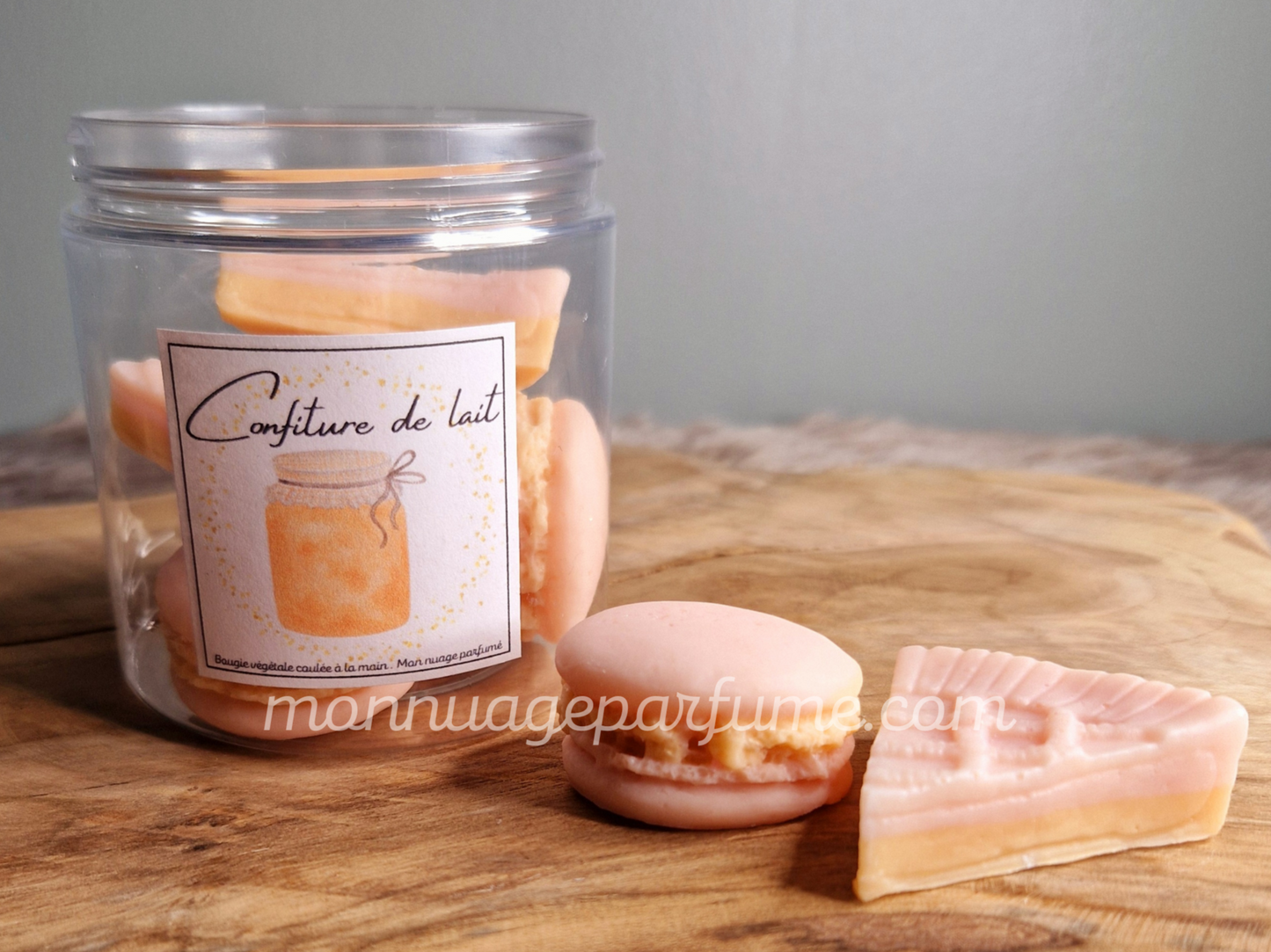 Pot de fondants parfumés "CONFITURE DE LAIT" (Scoopable wax)