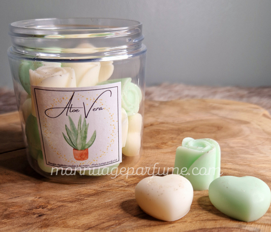 Pot de fondants parfumés "ALOE VERA" (Scoopable wax)