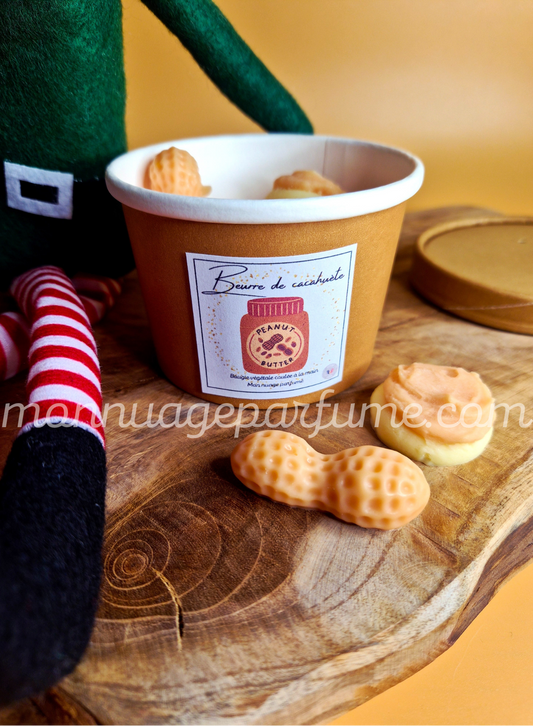 Pot de fondants parfumés "BEURRE DE CACAHUETE" (Scoopable wax)