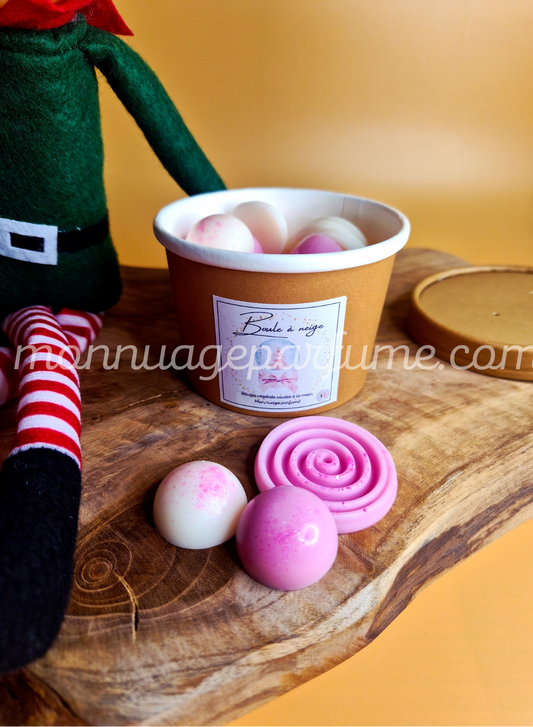 Pot de fondants parfumés "BOULE A NEIGE" (Scoopable wax)
