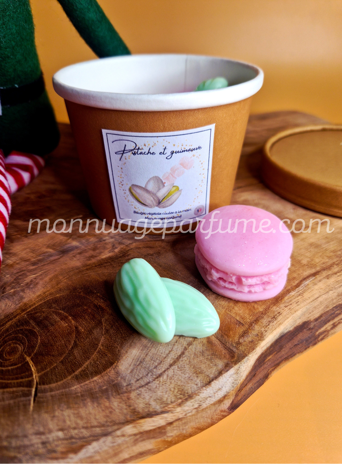 Pot de fondants parfumés "PISTACHE GUIMAUVE" (Scoopable wax)