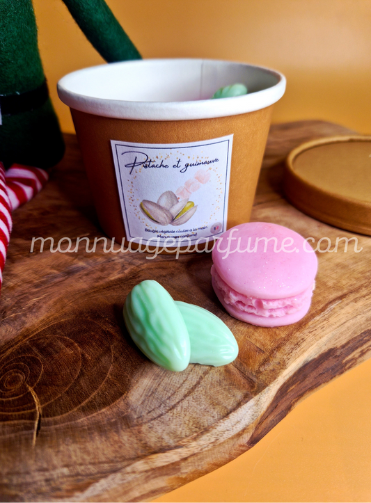 Pot de fondants parfumés "PISTACHE GUIMAUVE" (Scoopable wax)