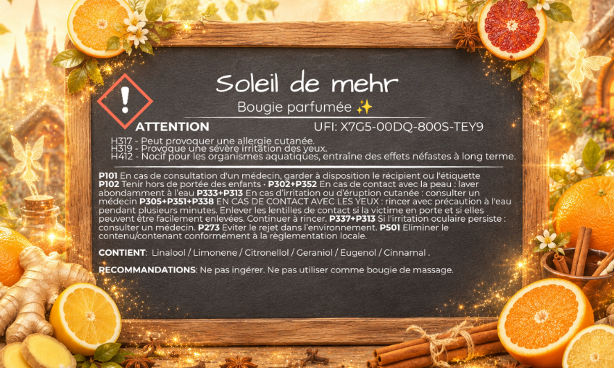 🕯️ Bougie parfumée classique - Soleil de mehr