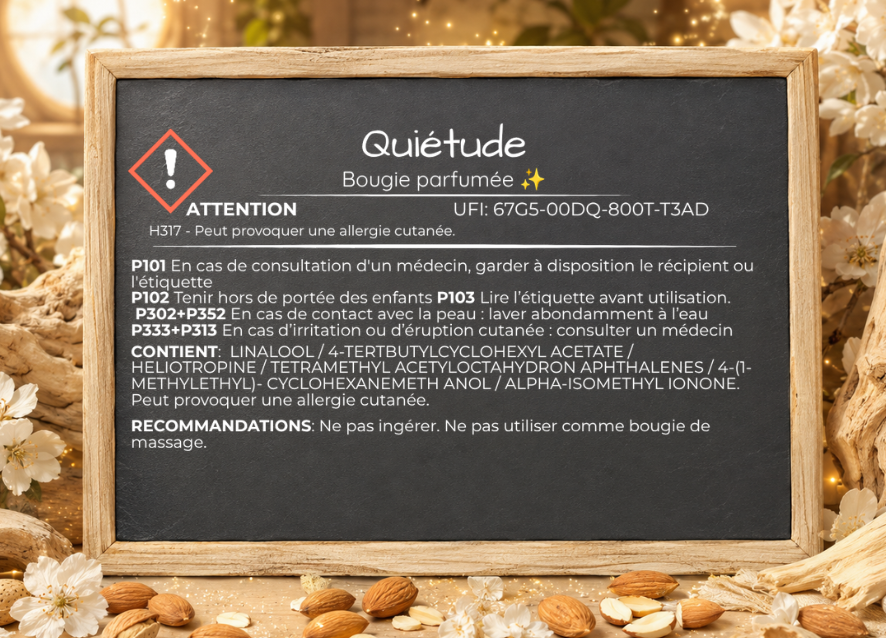 🕯️ Bougie parfumée classique - Quiétude