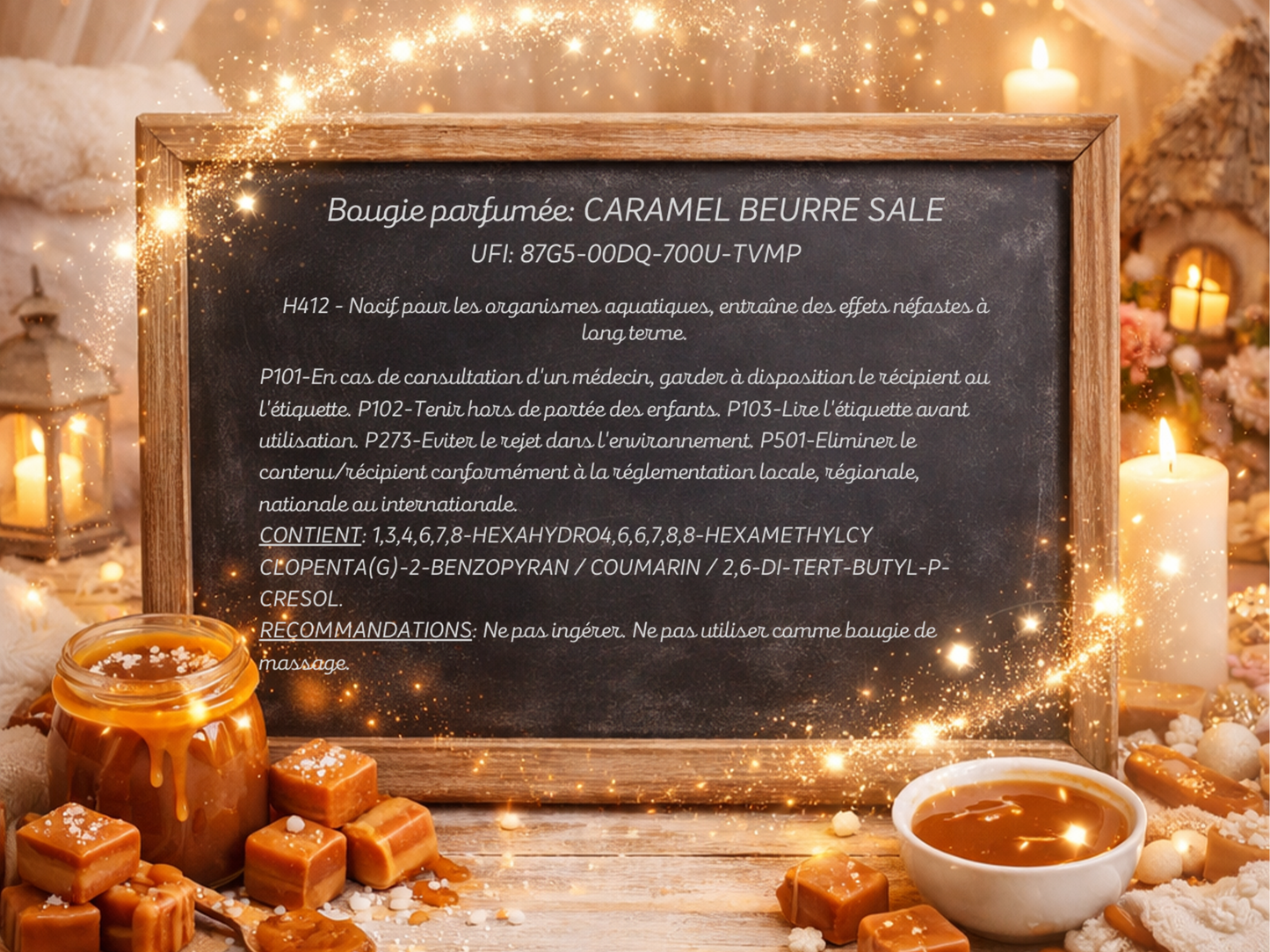 🕯️Bougie gourmande - Caramel au beurre salé