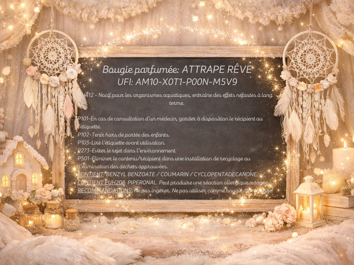 🕯️ Bougie parfumée classique - Attrape-rêve
