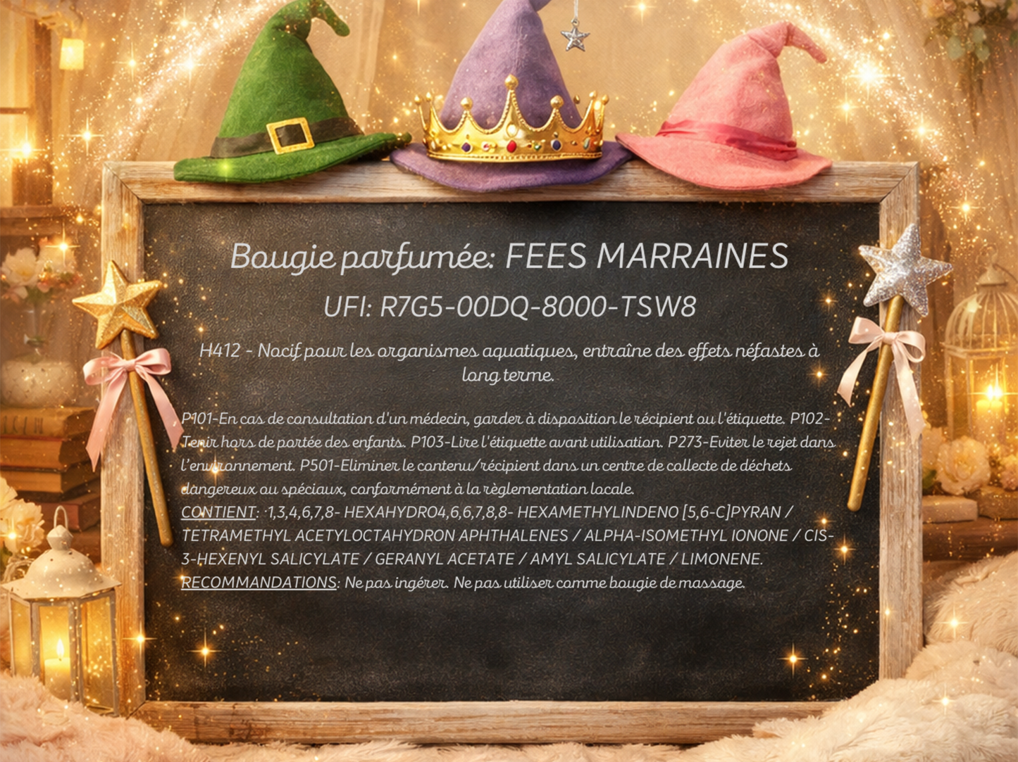 🕯️ Bougie parfumée classique - Fée marraine