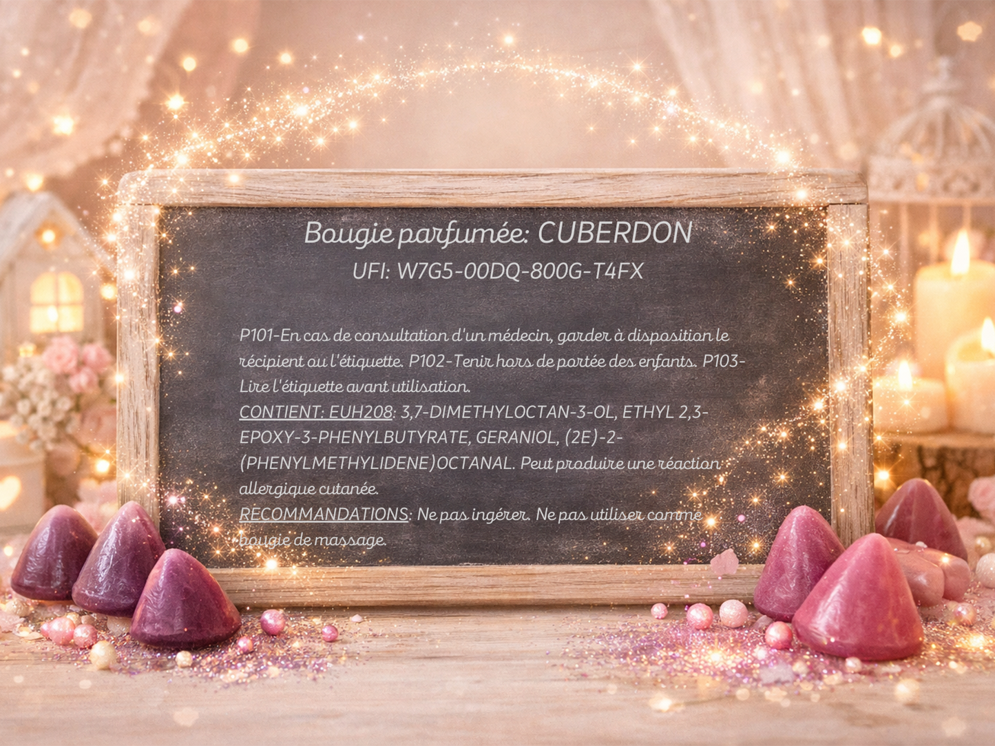 🕯️ Bougie parfumée classique - Cuberdon