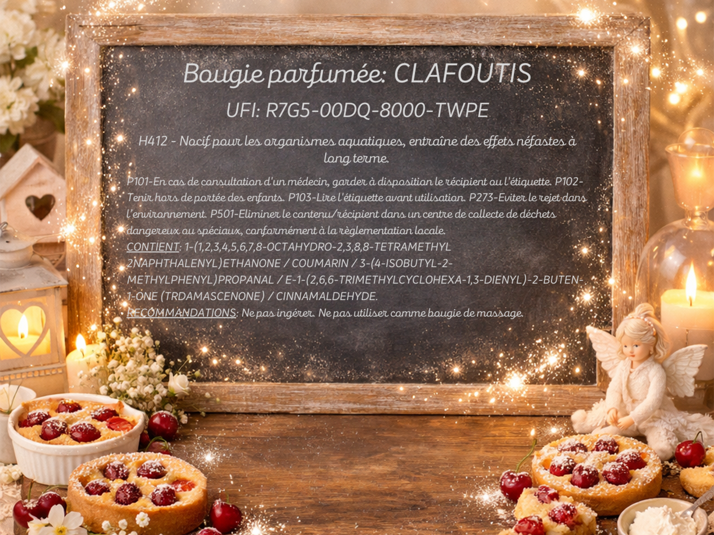 🕯️ Bougie parfumée classique - Clafoutis
