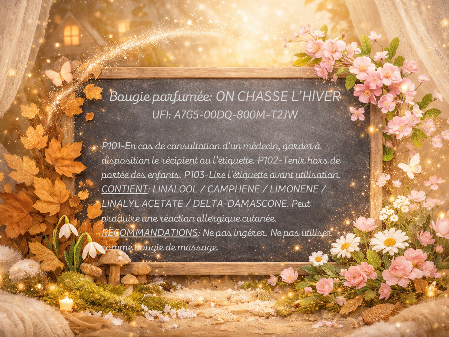 🕯️ Bougie parfumée classique - On chasse l'hiver
