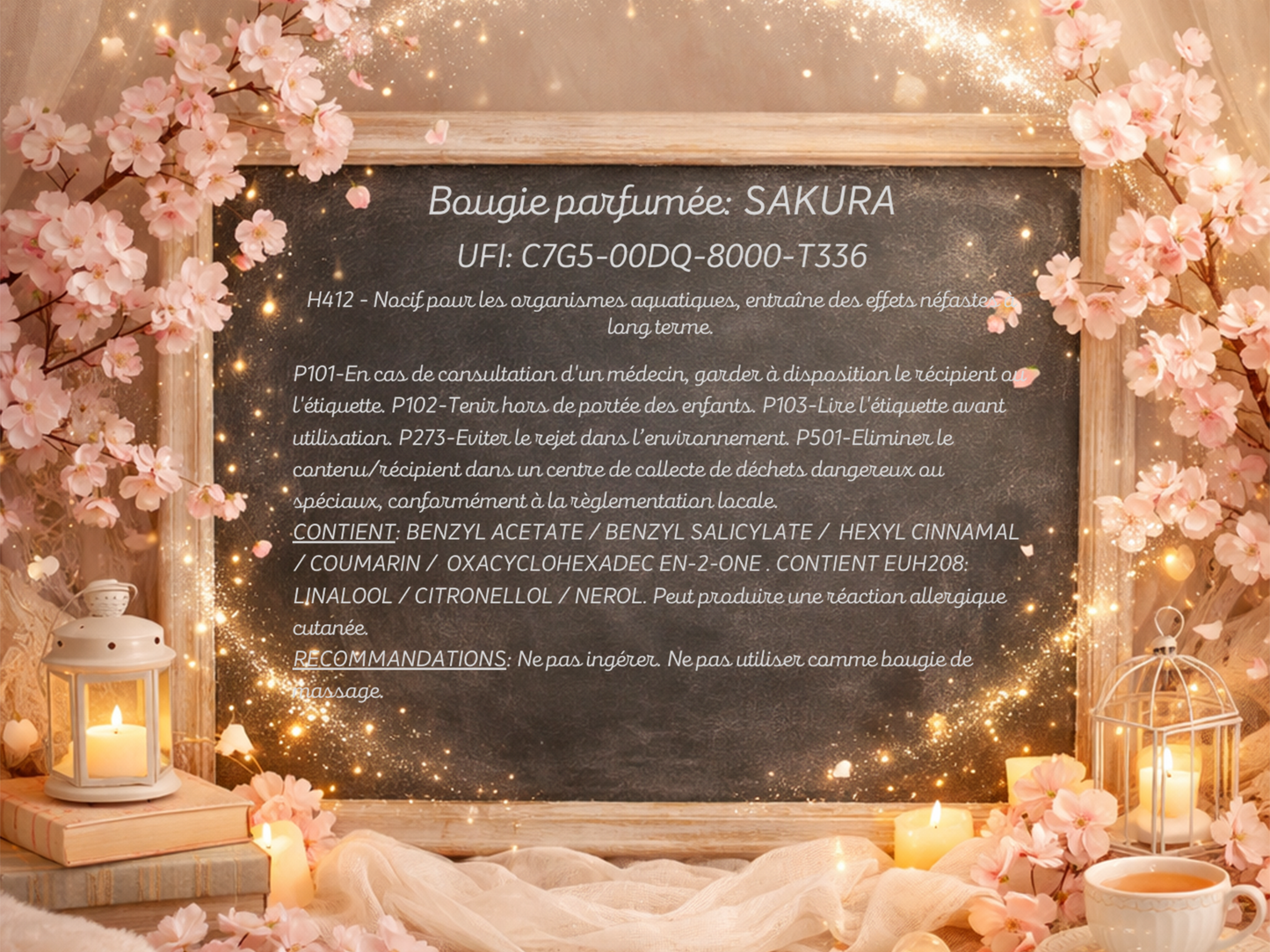 🕯️ Bougie parfumée classique - Sakura