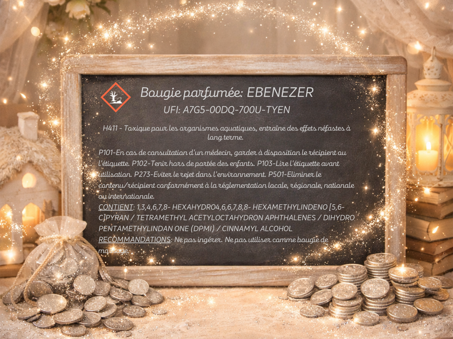 🕯️ Bougie parfumée classique - Ebenezer