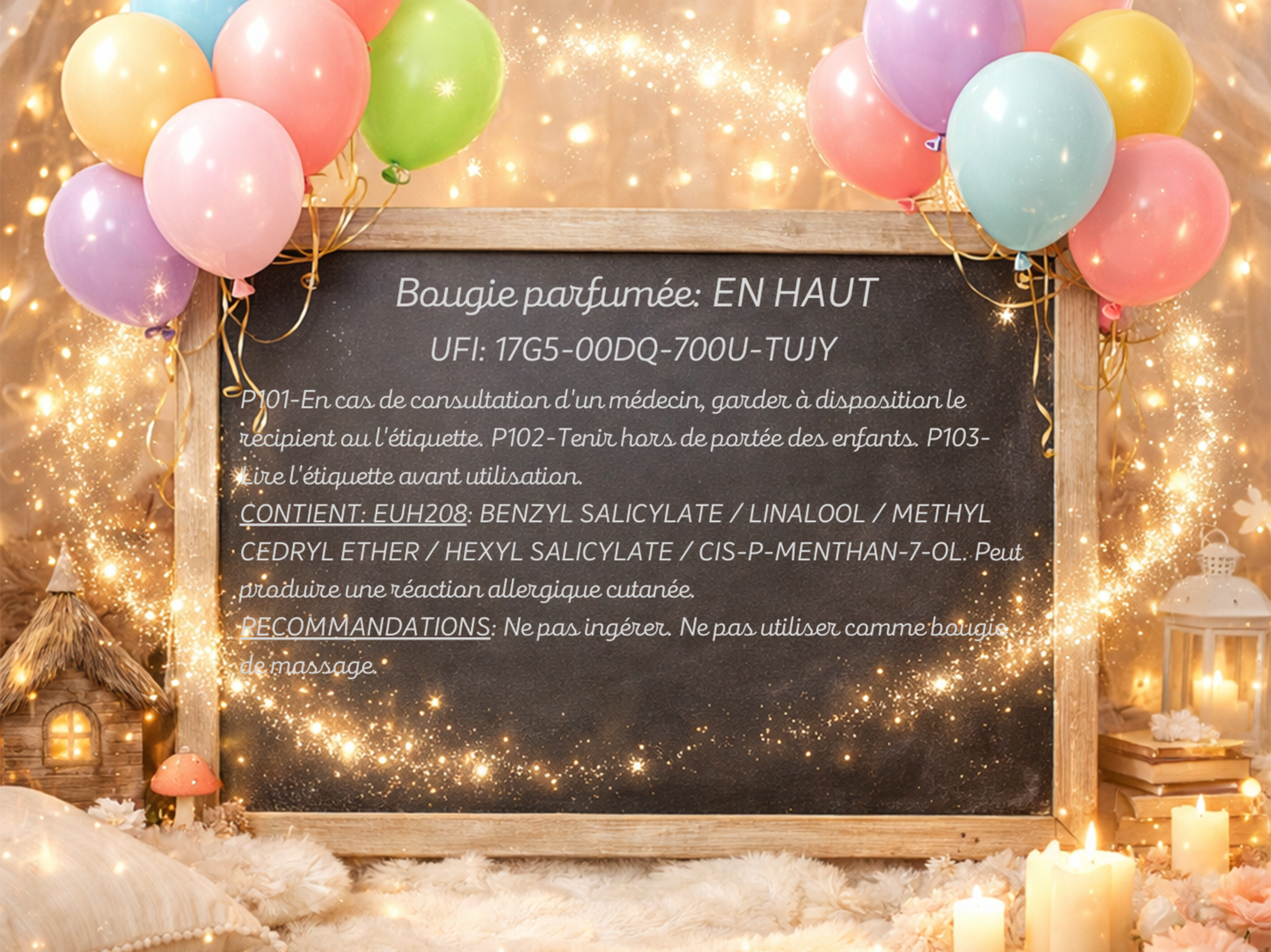 🕯️ Bougie parfumée classique - En haut