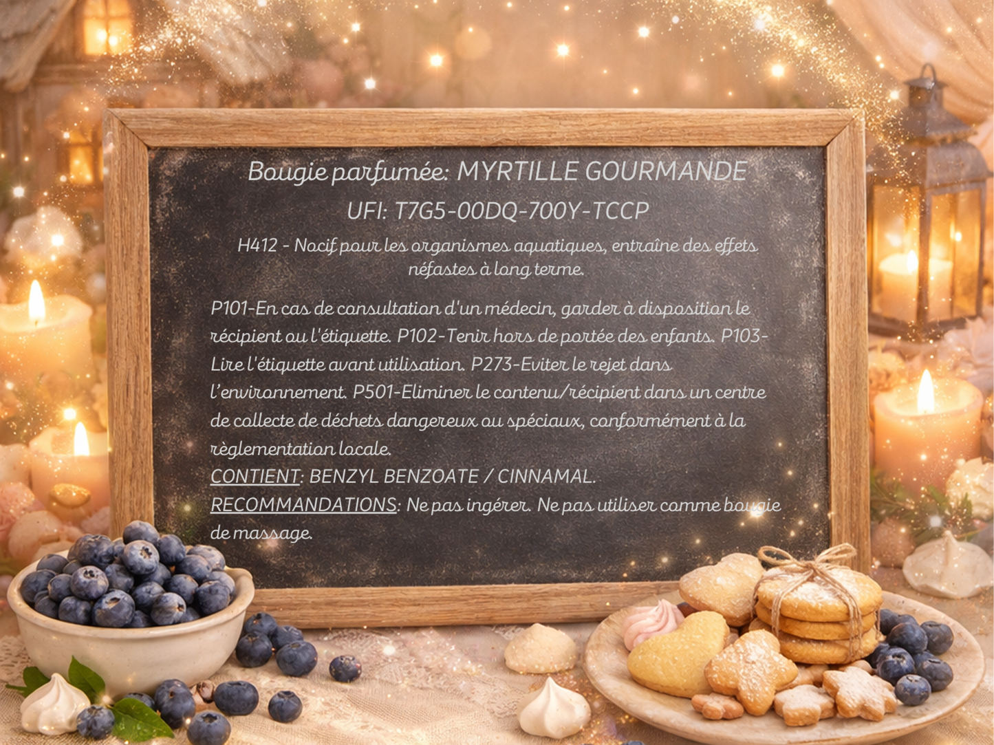 🫐 Bougie Gourmande - « Myrtille Gourmande »