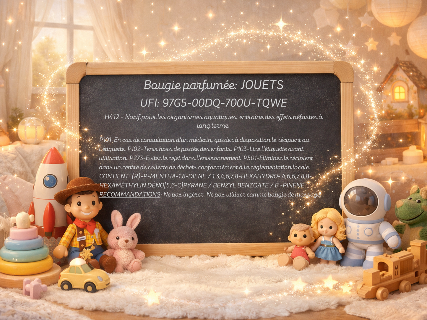🕯️ Bougie parfumée classique - Jouet