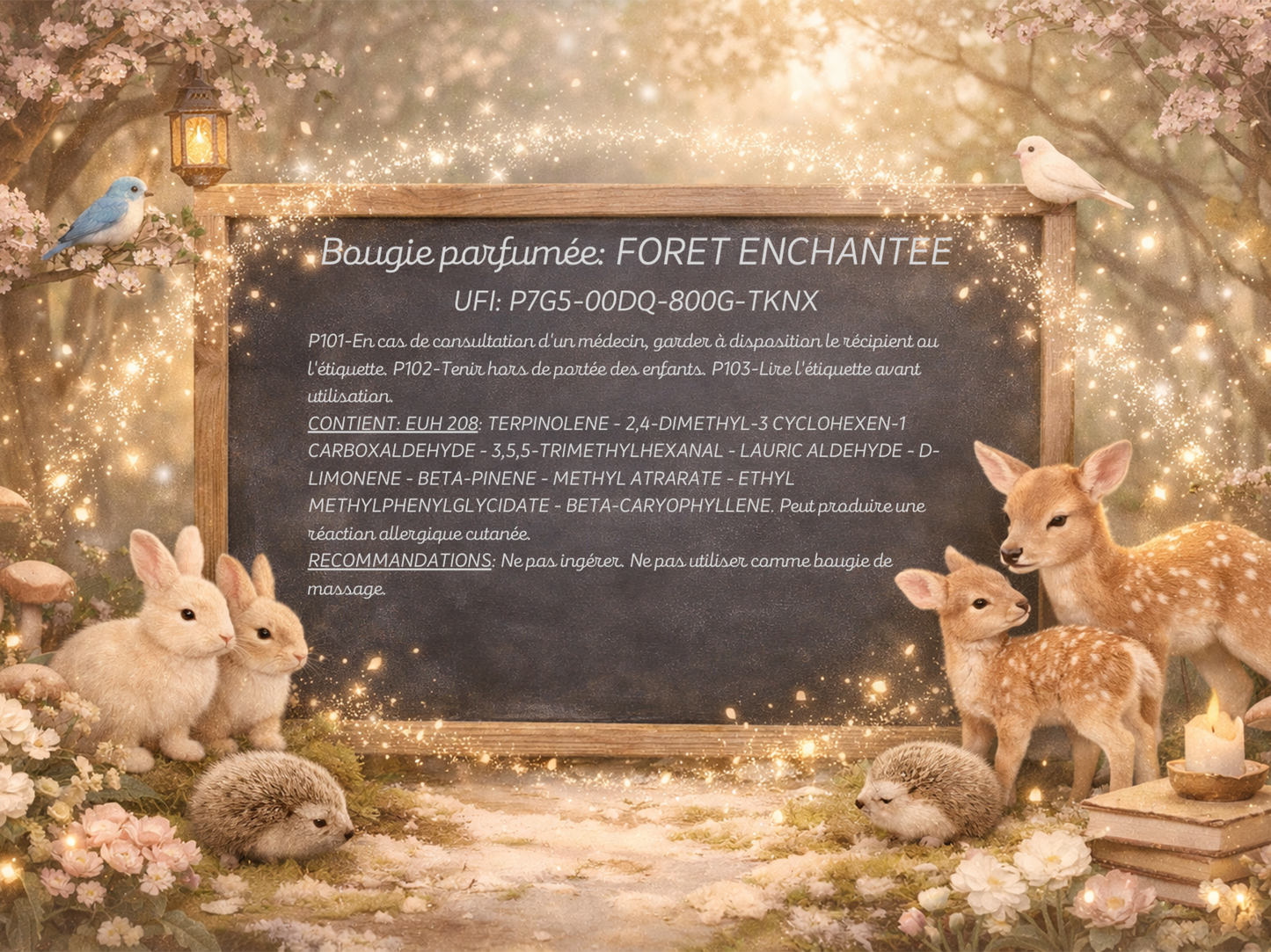 🕯️ Bougie parfumée classique - Forêt enchantée