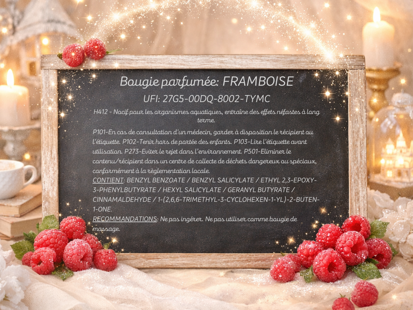 🍓 Bougie Gourmande - Framboise