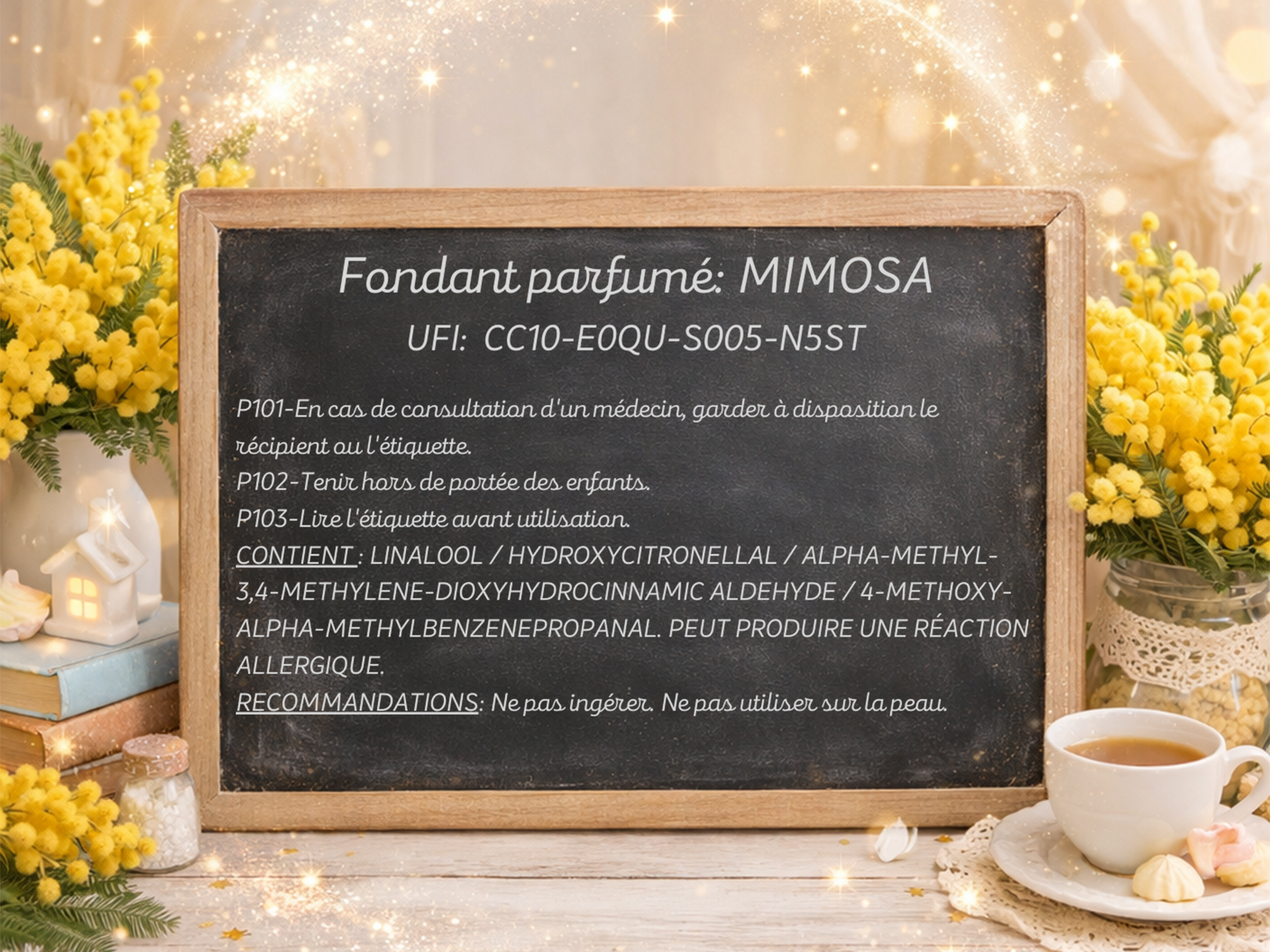 Fondant parfumé individuel - Mimosa