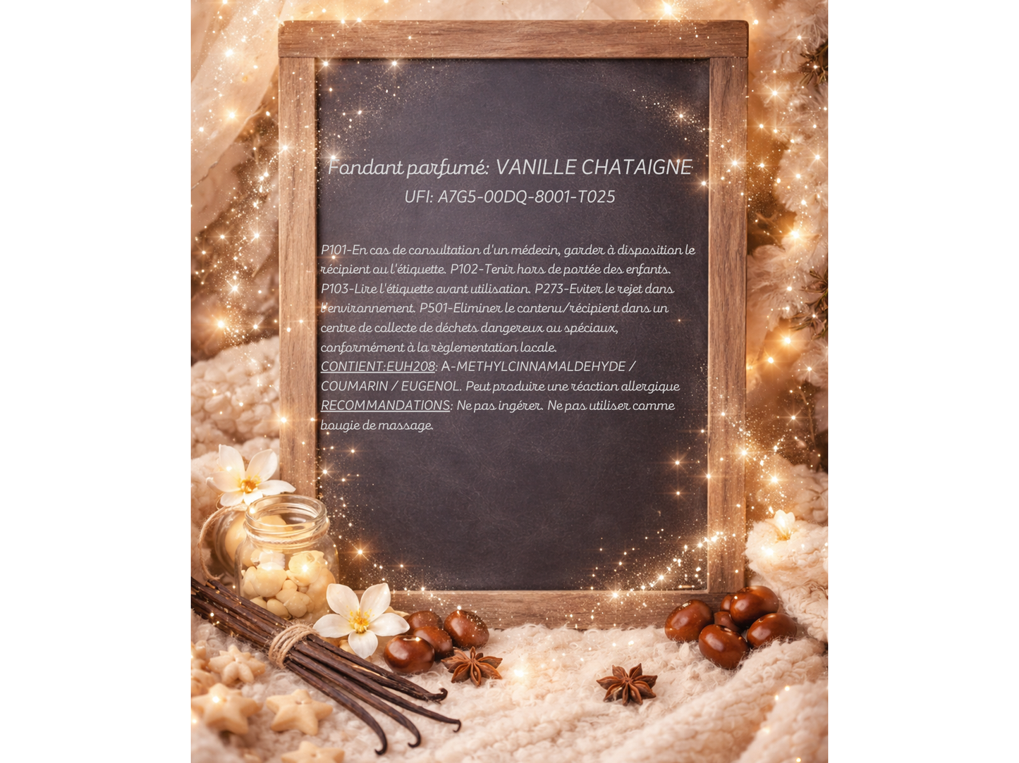 Fondant parfumé individuel - Vanille châtaigne