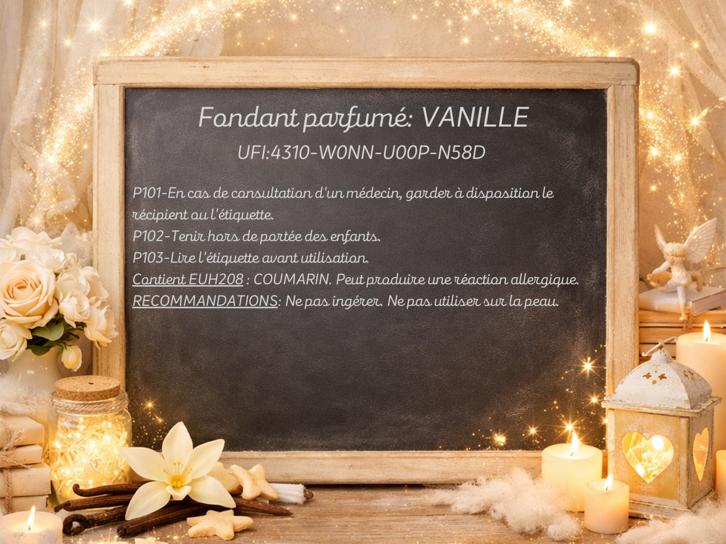 Fondant parfumé individuel - Vanille