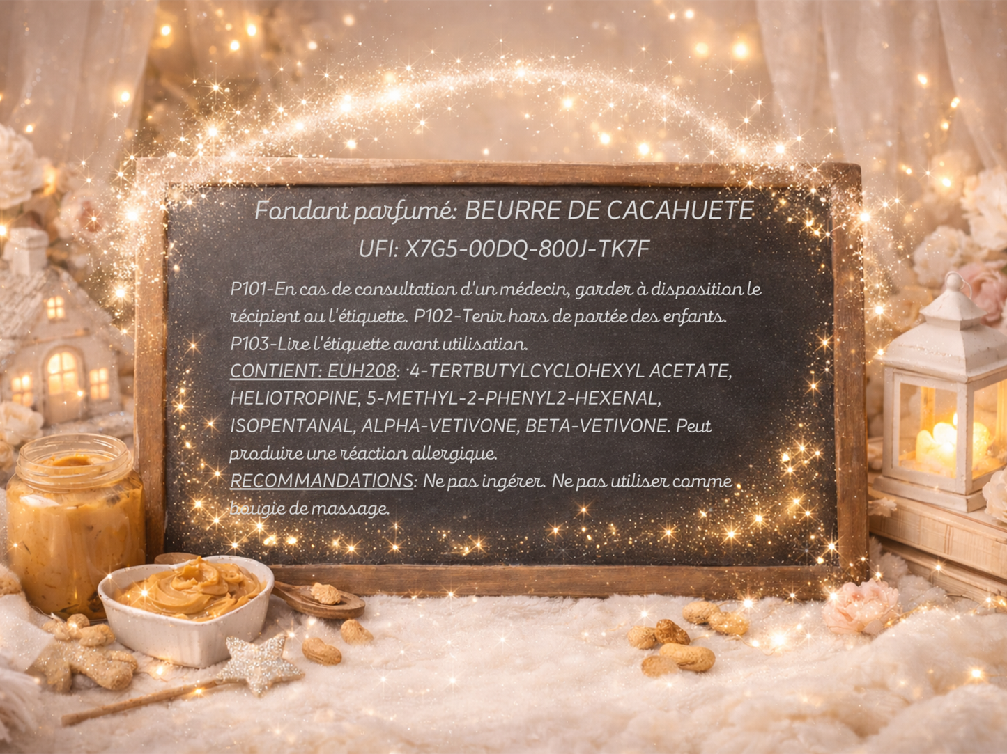 Fondant parfumé individuel - Beurre de cacahuète