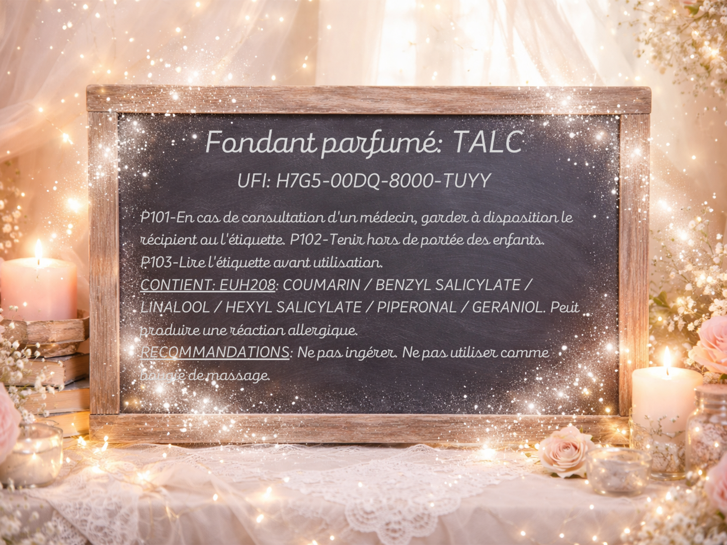 Fondant parfumé individuel - Talc