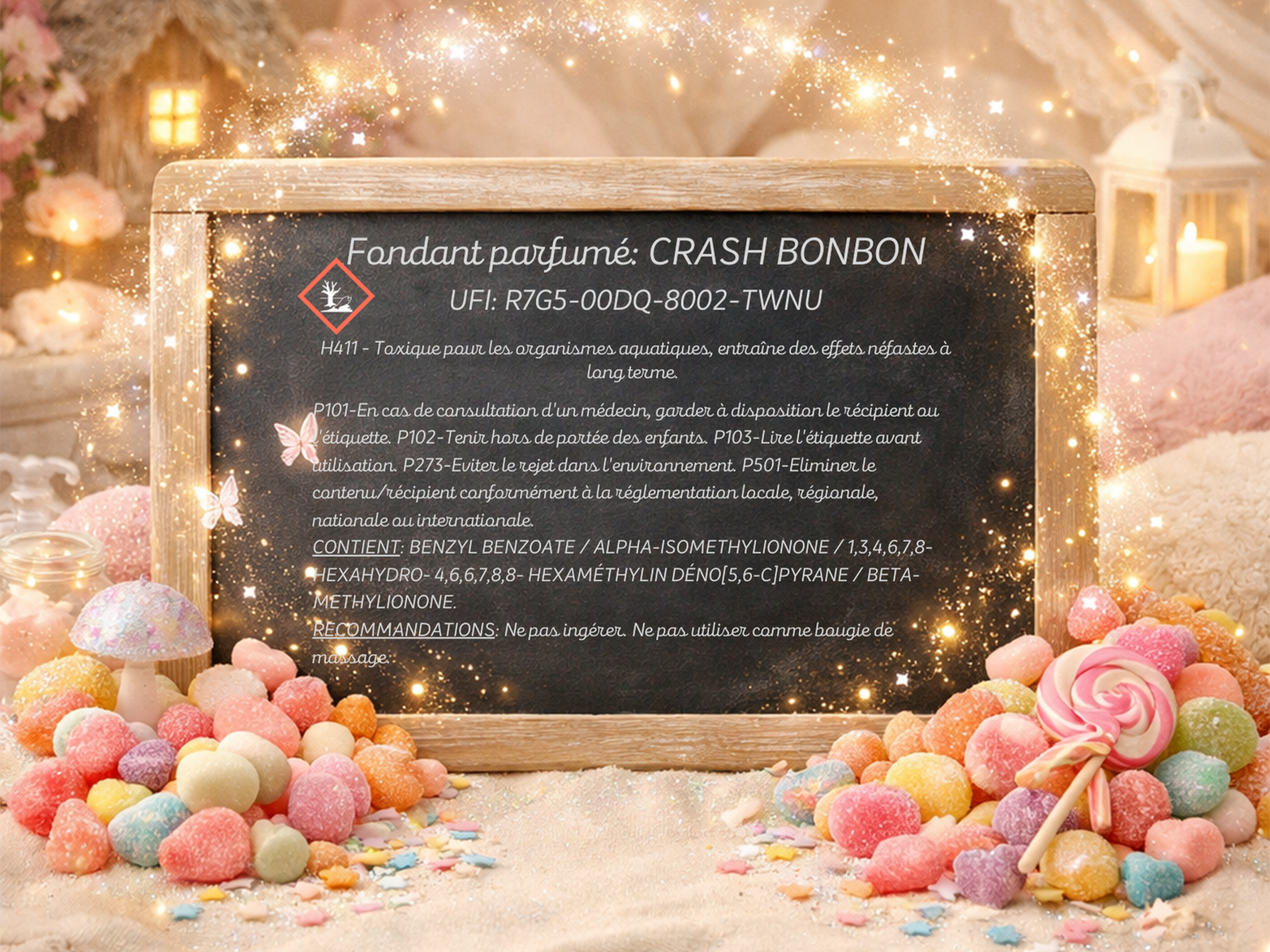 Fondant parfumé individuel - Crash bonbon