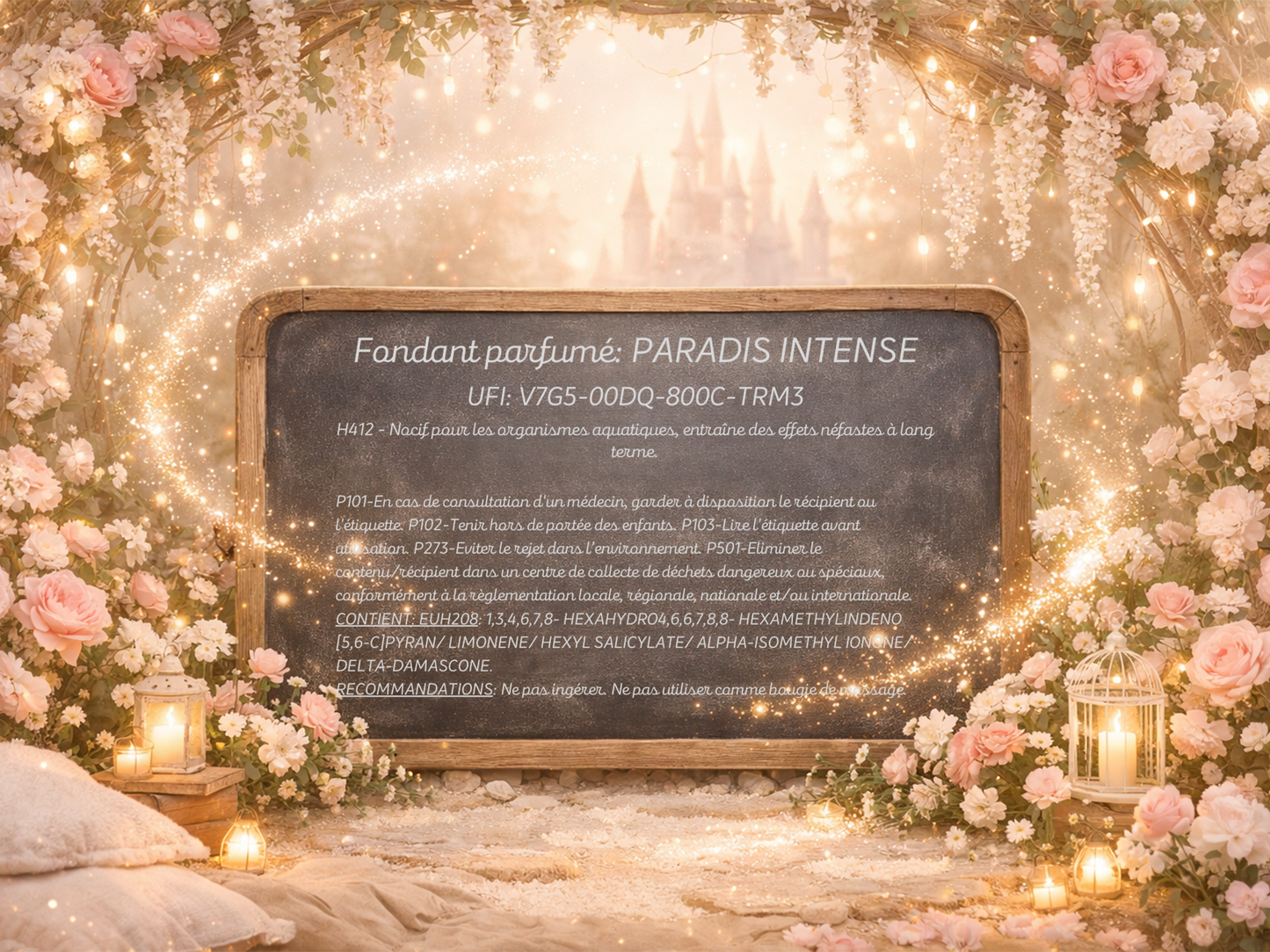 Fondant parfumé individuel - Paradis intense