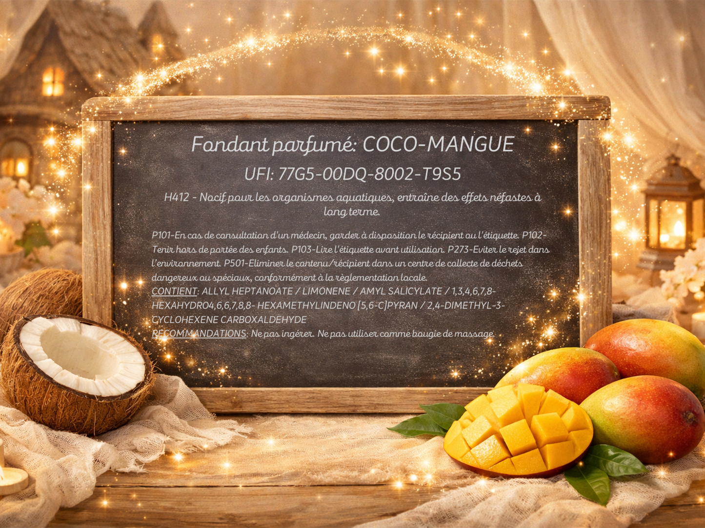 Fondant parfumé individuel - Coco mangue
