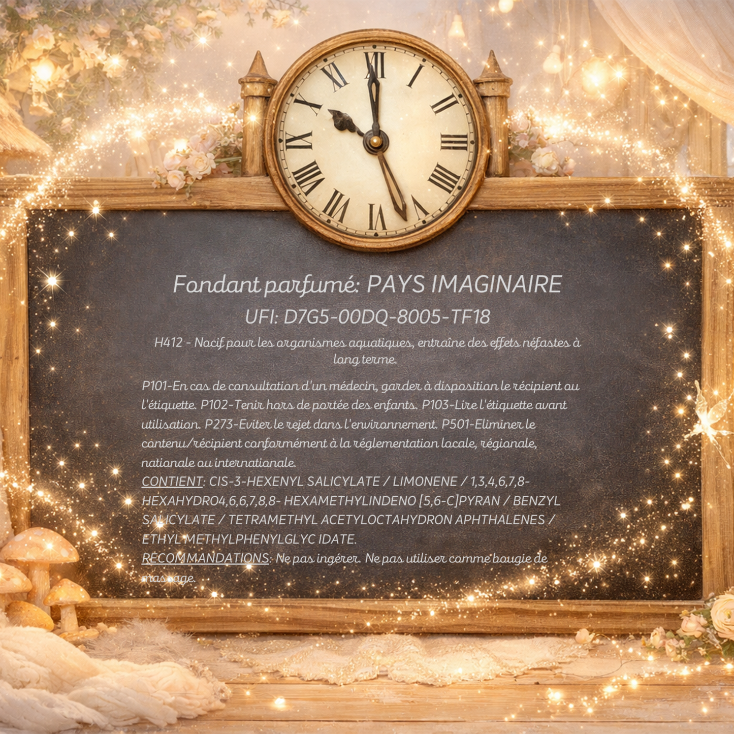 Fondant parfumé individuel - Pays imaginaire