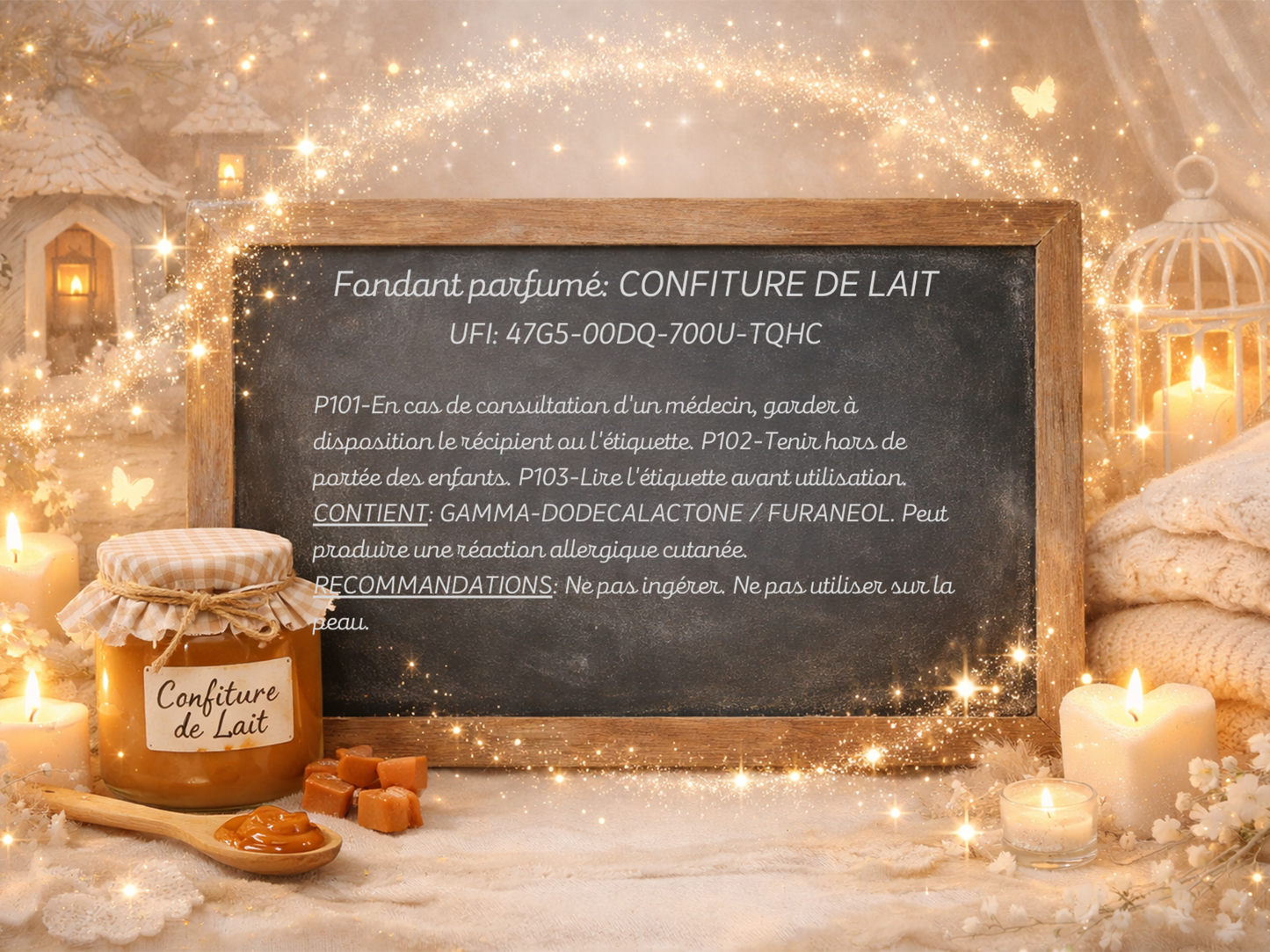 Fondant parfumé individuel - Confiture de lait