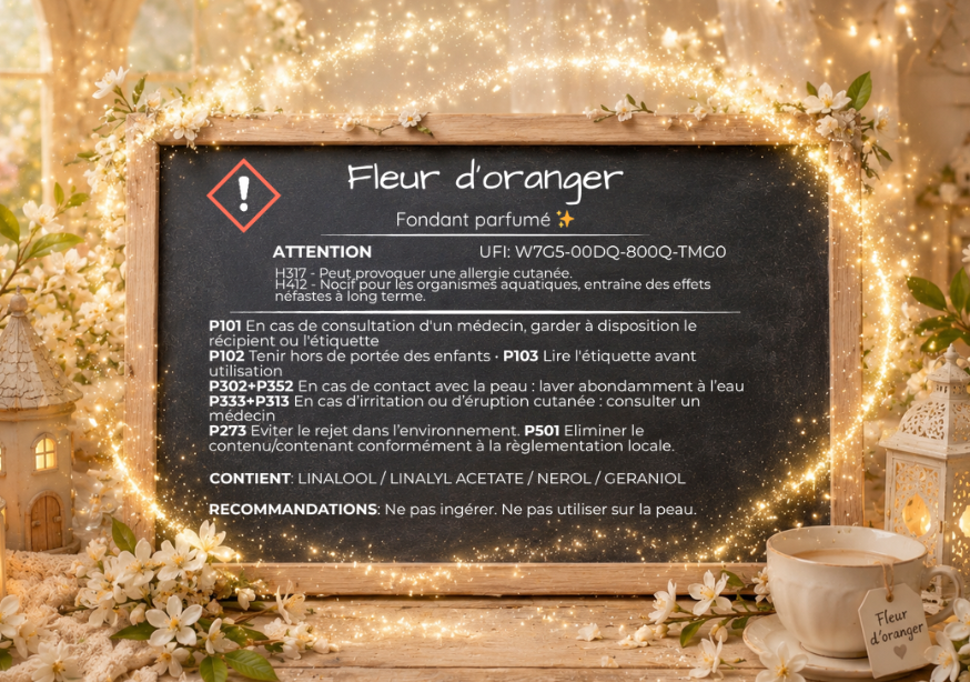 Fondant parfumé individuel - Fleur d'oranger