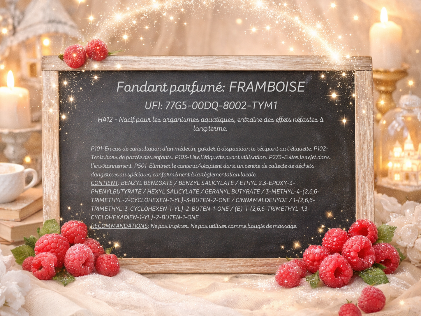 Fondant parfumé individuel - Framboise