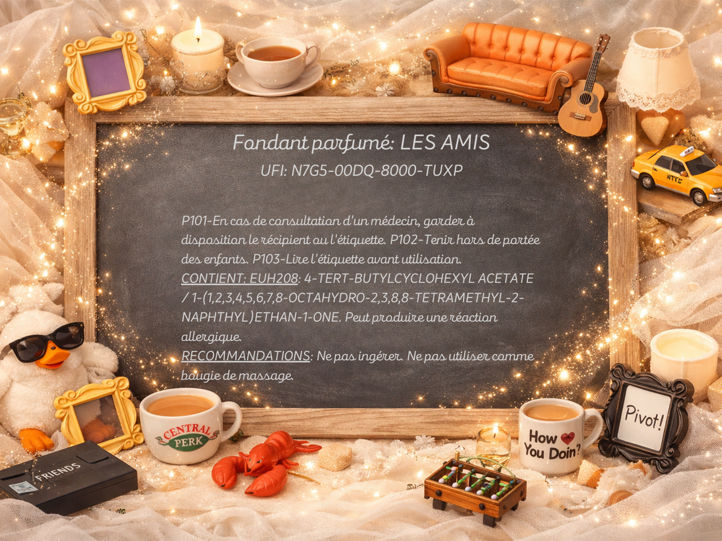 Fondant parfumé individuel - Les amis