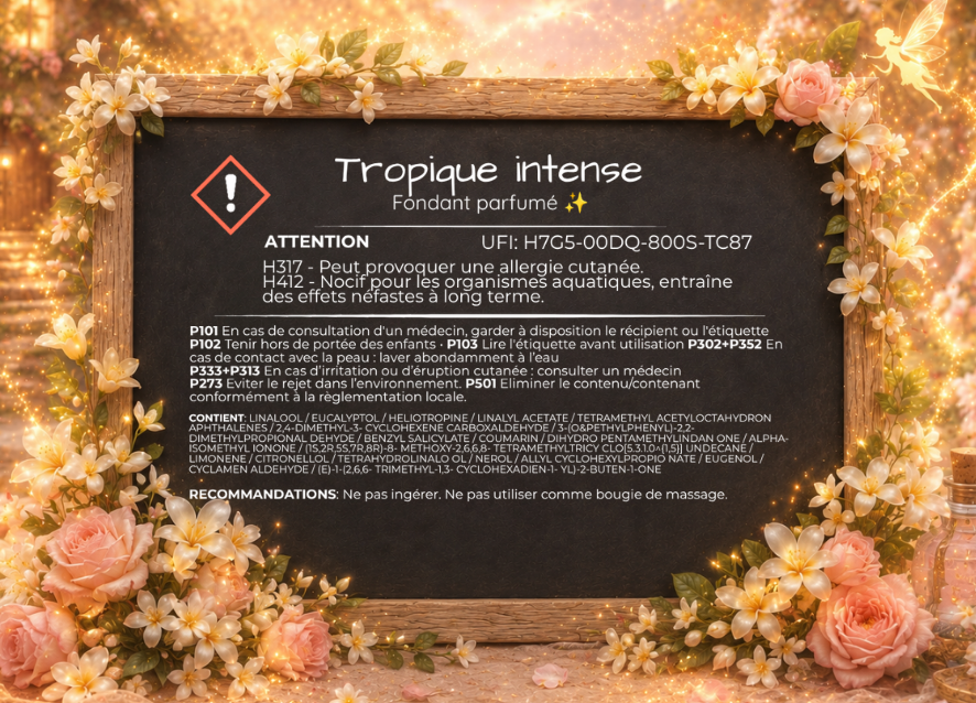 Fondant parfumé individuel - Tropique intense