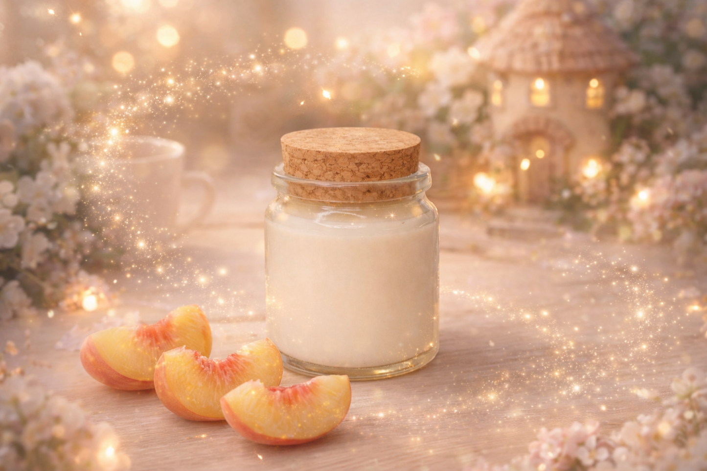 🕯️ Bougie parfumée classique - Pêche