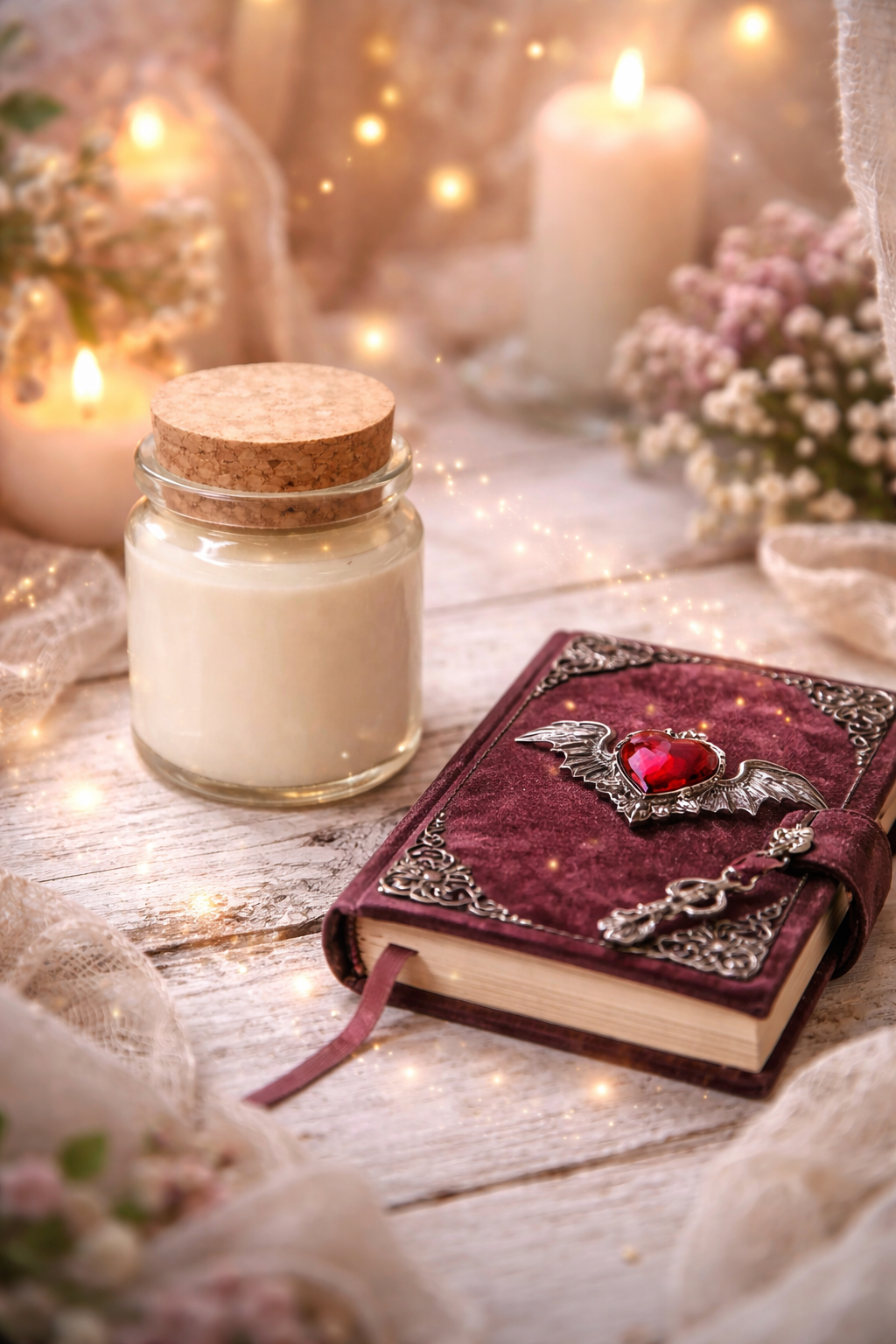 🕯️ Bougie parfumée classique - Journal du vampire