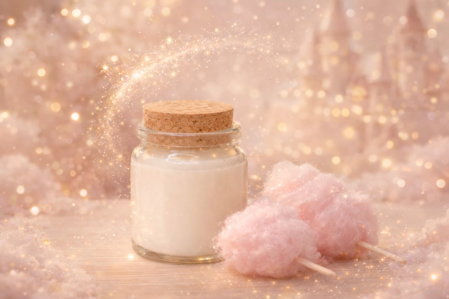 🕯️ Bougie parfumée classique - Barbe à papa
