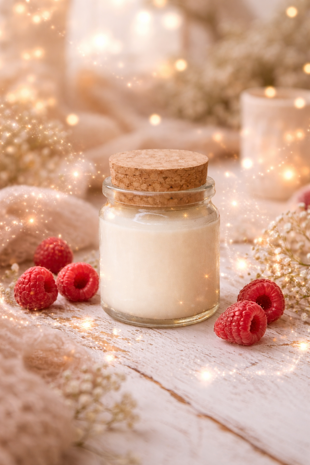 🕯️ Bougie parfumée classique - Framboise