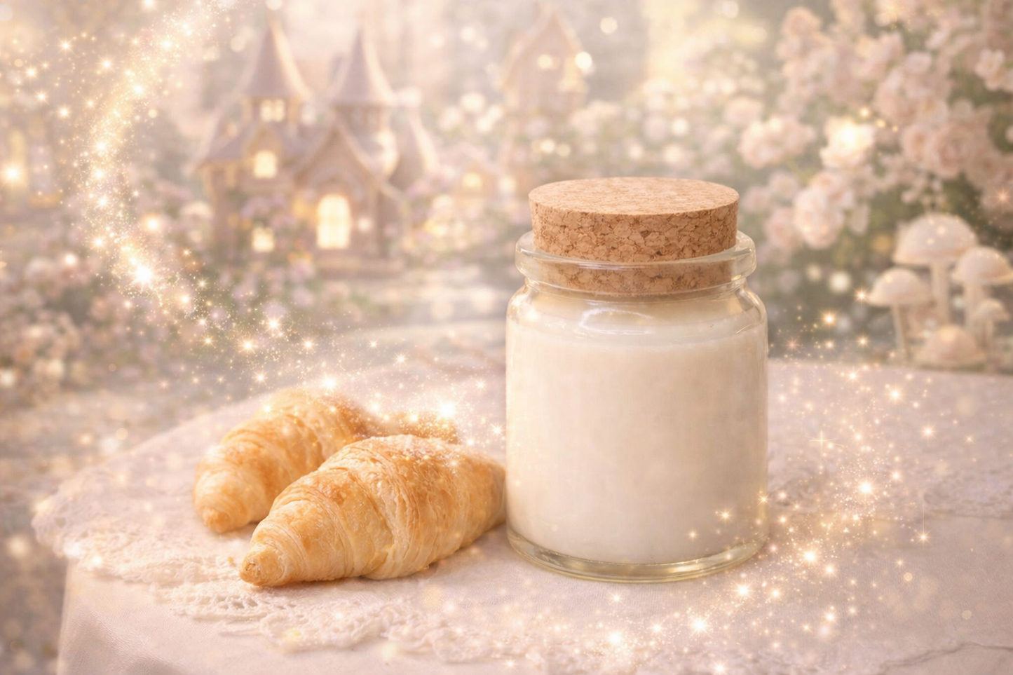 🕯️ Bougie parfumée classique - Croissant au beurre