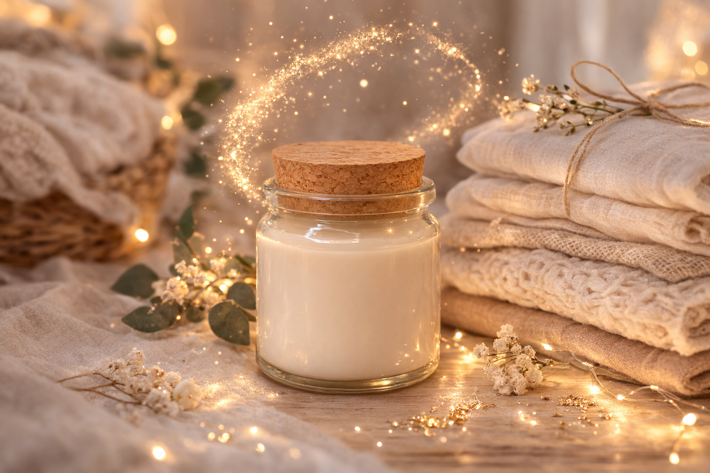 🕯️ Bougie parfumée classique - Linge propre