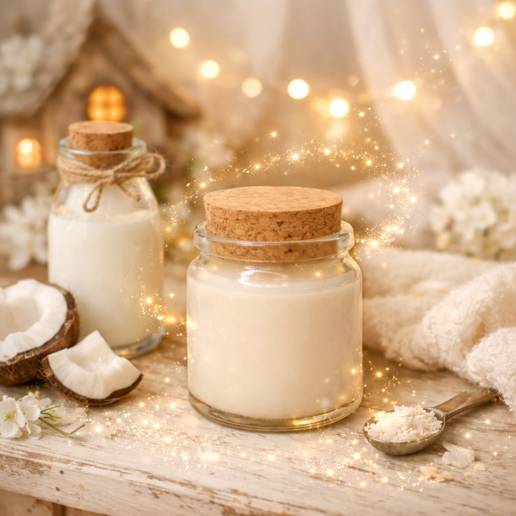 🕯️ Bougie parfumée classique - Lait de coco