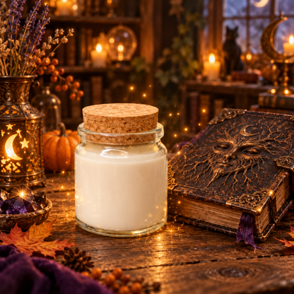 🕯️ Bougie parfumée classique - Grimoire maudit