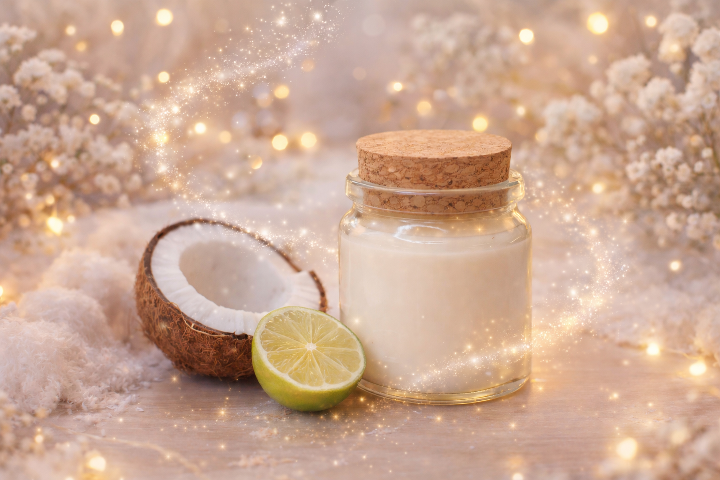 🕯️ Bougie parfumée classique - Coco - citron vert