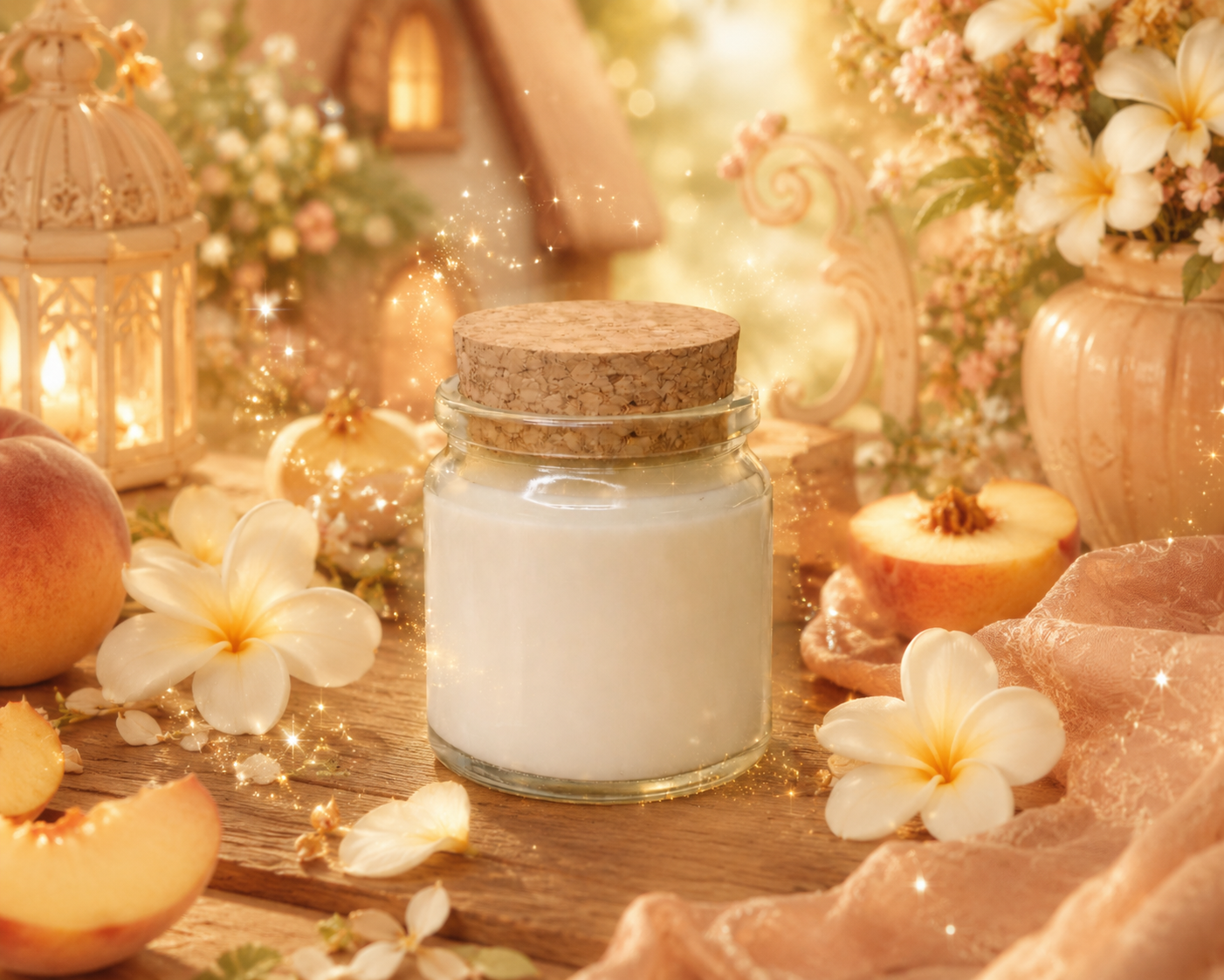 🕯️ Bougie parfumée classique - Monoï Pêche
