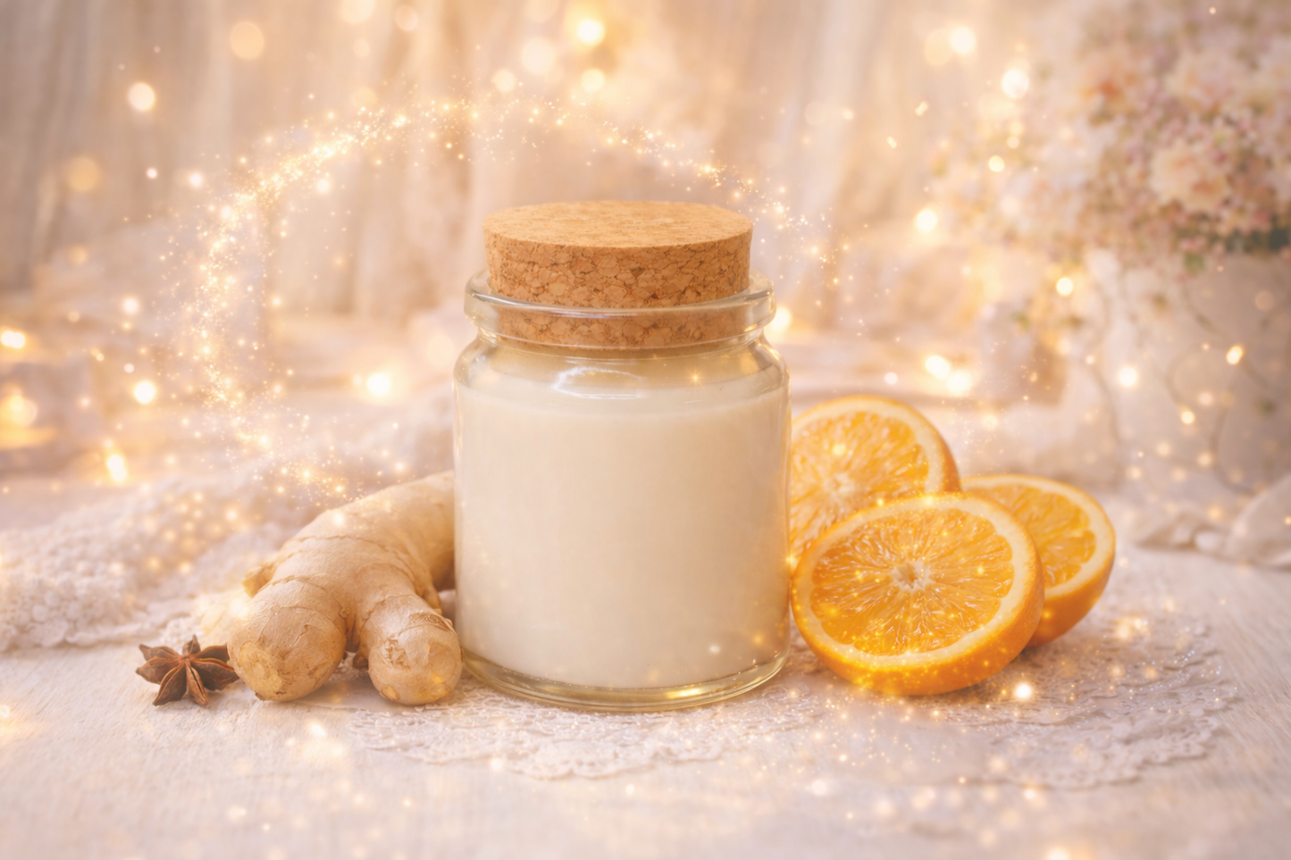 🕯️ Bougie parfumée classique - Gingembre et orange
