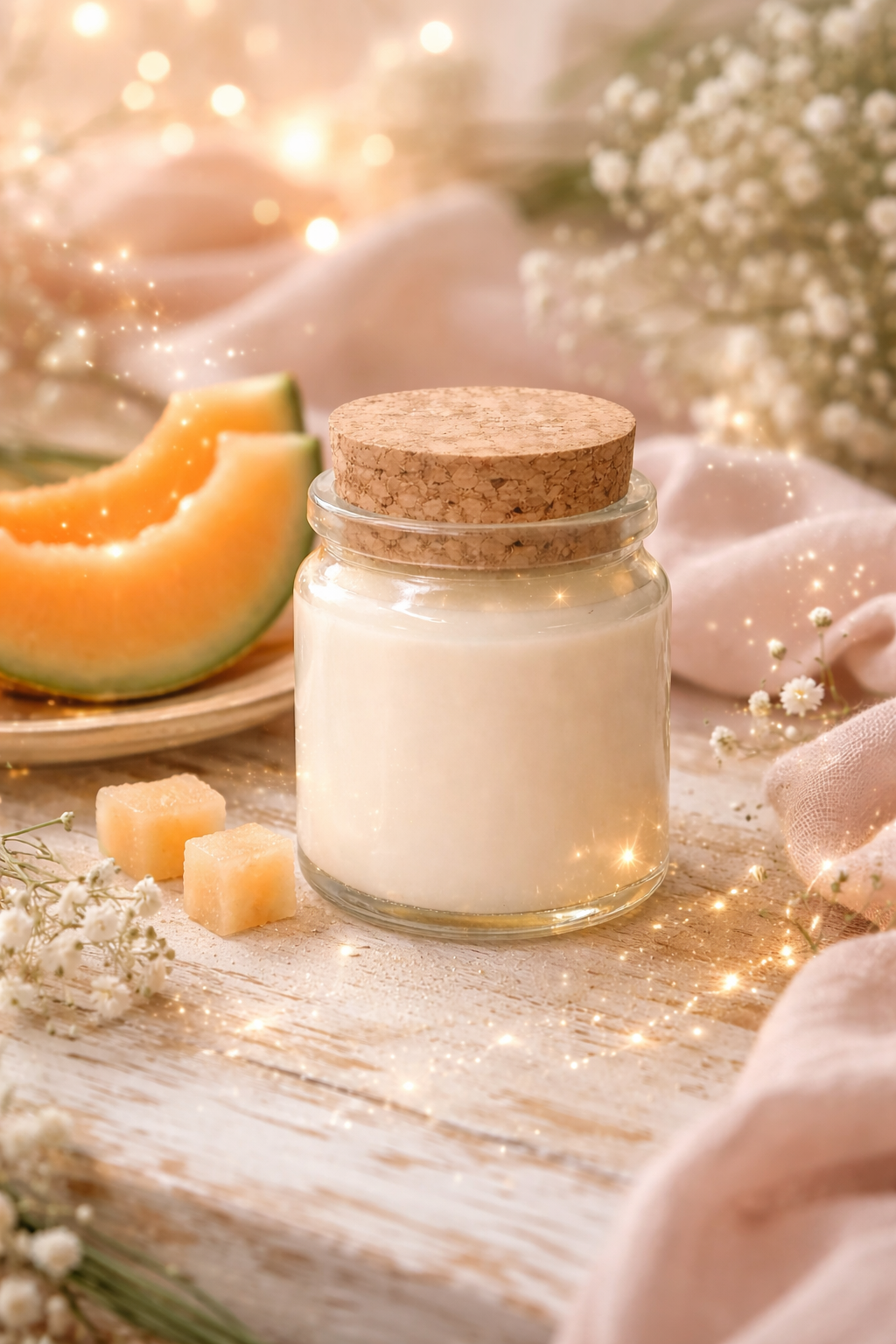 🕯️ Bougie parfumée classique - Melon