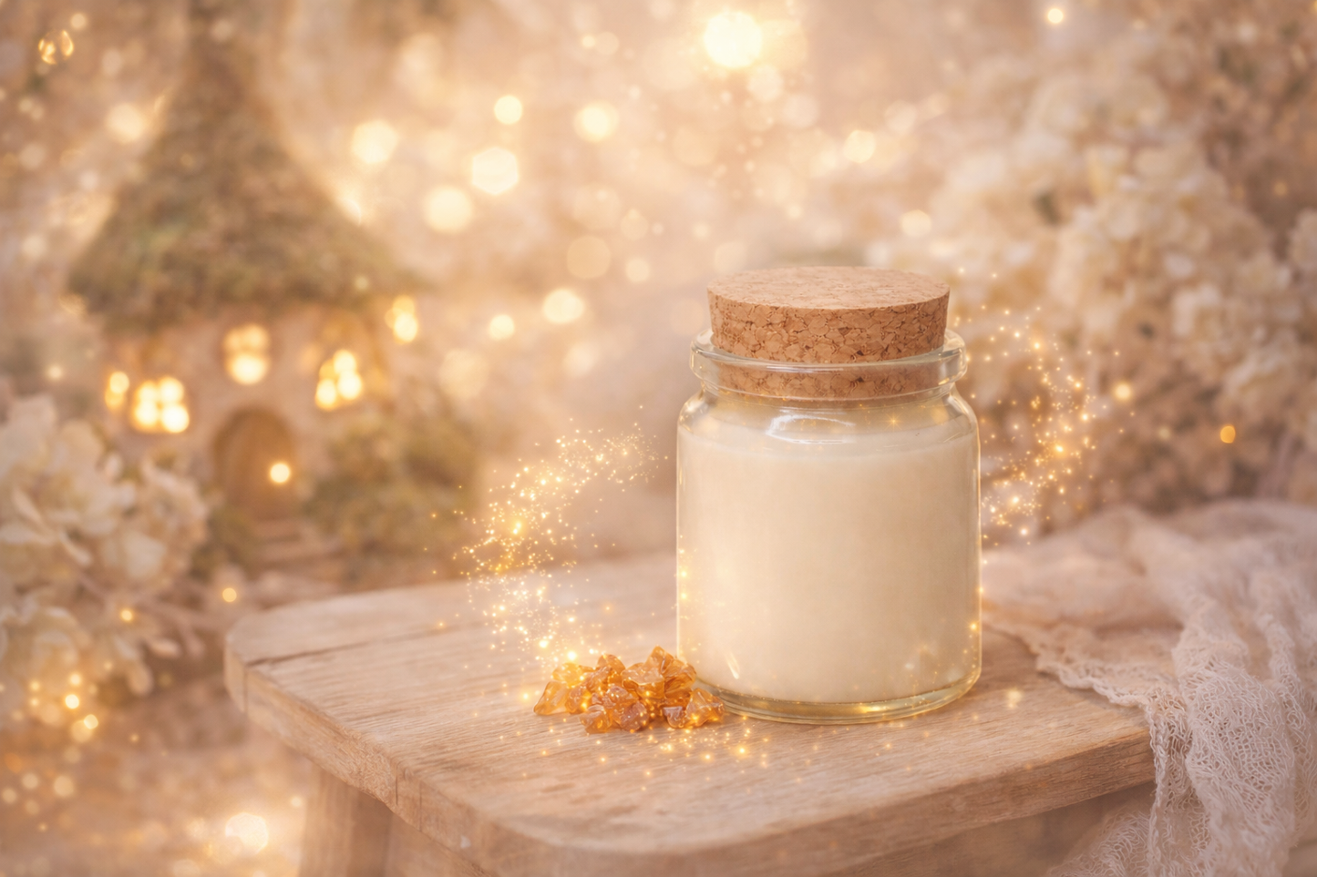 🕯️ Bougie parfumée classique - Ambre boisé